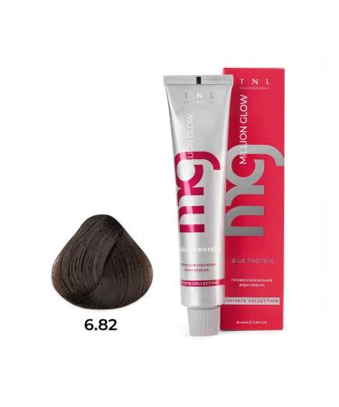 TNL PROFESSIONAL Hair dye 6.82 dark blond chocolate pearl