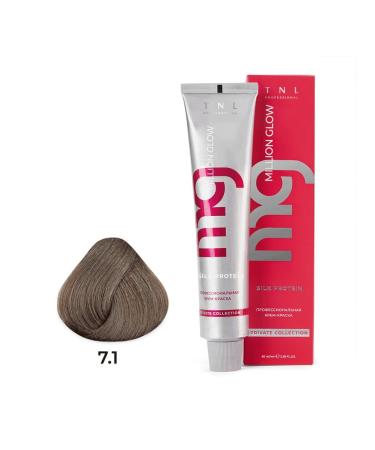TNL PROFESSIONAL Hair color cream (7.1 Blond ash) 60 ml