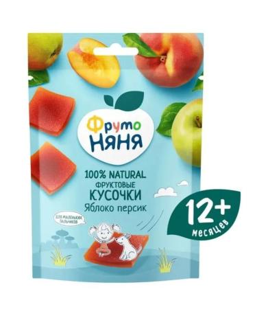 Frutonyanya Fruit pieces of apple-peach 2 U to 53g - Buy Online on GoSupps.com
