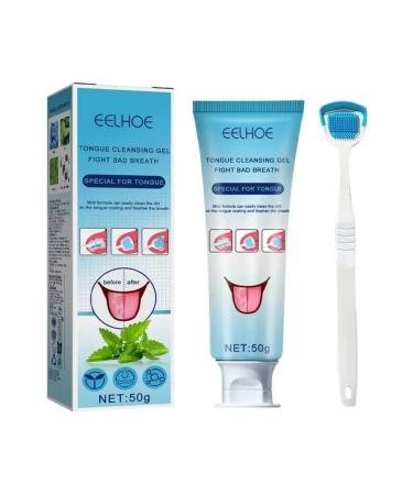 Eelhoe tongue cleansing gel removes the smell is equipped with brushes - Buy Online on GoSupps.com