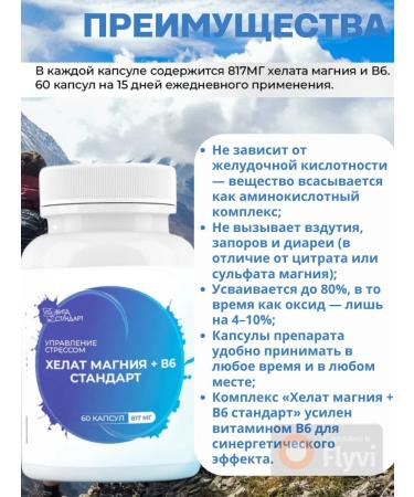 Vita Standard Helat magnesium + b6 capsule standard - Buy Online on GoSupps.com