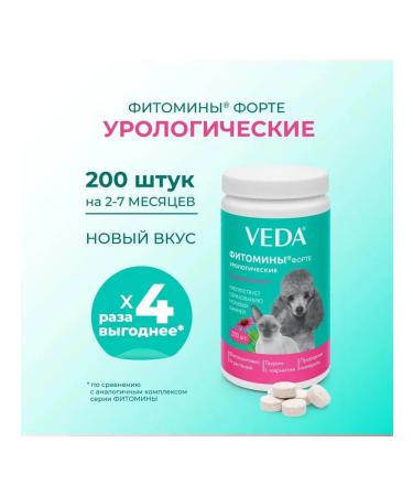 VEDA Phytovitamins Forte for cats and dogs Urological 200 - Buy Online on GoSupps.com