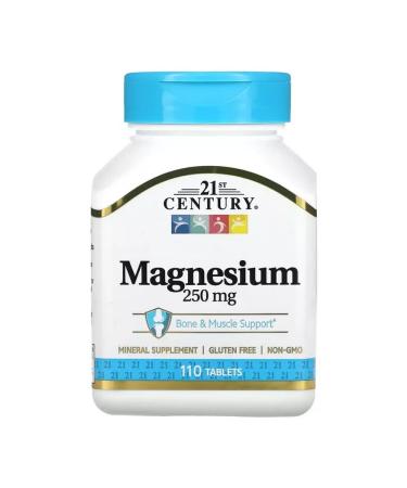 21st Century Magnesium magnesium 250 mg 110 tablets