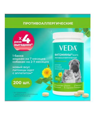 VEDA Phytomins ANSALLICAL for dogs and cats 200 tab