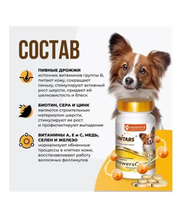 Neoterica Vitamins with beer yeast for small dogs 100 tab - Buy Online on GoSupps.com