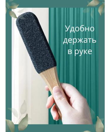 NADOLICA Double-sided wooden pumice stone grater for feet heels and pedicures - Buy Online on GoSupps.com