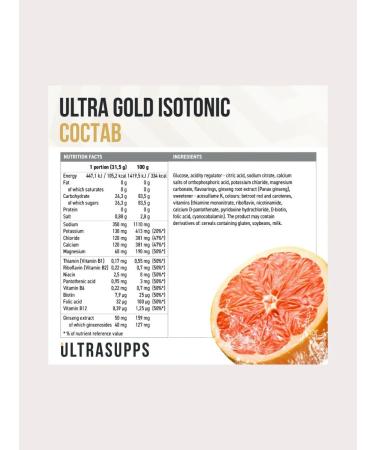 UltraSupps Isotonic sports powder 500 g - Buy Online on GoSupps.com