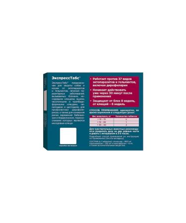 AVZ Tablets (15-30 kg) for dogs from ticks and fleas - Buy Online on GoSupps.com