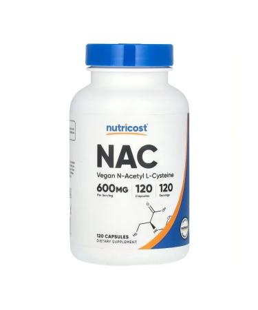 Nutricost N-acetylcysteine antioxidant health 600 mg 120 capsules