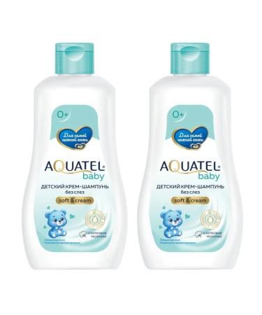 Aquatel Baby shampoo-cream cotton milk 280 ml 2 pcs