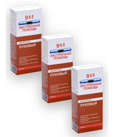 911 Emergency Onion shampoo 150 ml 3 pcs