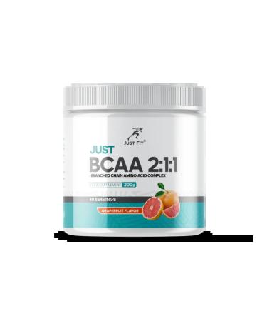 Just Fit Nutrition BCAA Comino acids BCAA 200 grams taste grapefruit - Buy Online on GoSupps.com