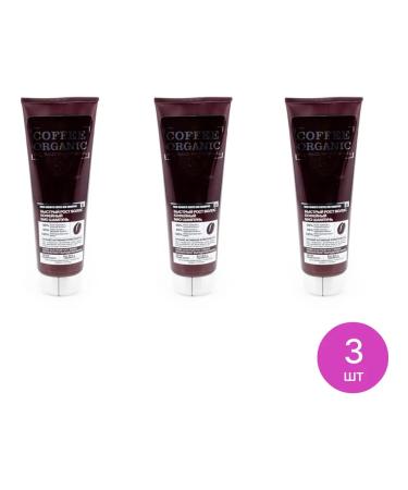 Natura Siberica Women's shampoo Coffee Organic for hair growth 250ml 3 pcs