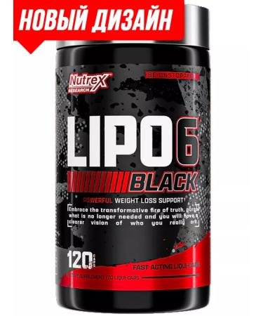 Nutrex Lipo-6 Lipo-6 Black (USA Version) 120 caps - Buy Online on GoSupps.com