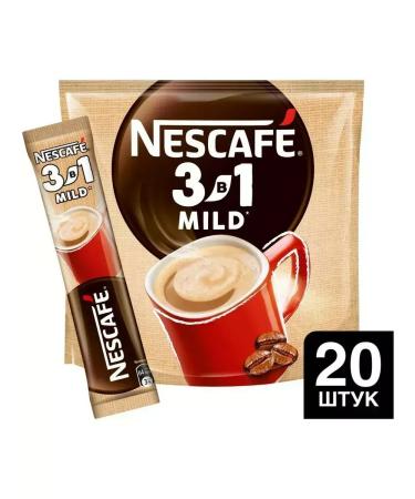 Nescafe Coffee 3 in 1 in bags soluble mild soft 20pcs - Buy Online on GoSupps.com