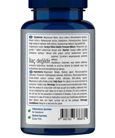 One Up Magnesium Malat 200 mg 60 capsules T rkiye - Buy Online on GoSupps.com