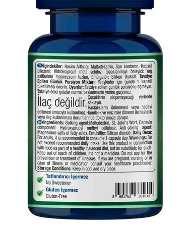 One Up St. John's wort extract 60 plant capsules T rkiye - Buy Online on GoSupps.com