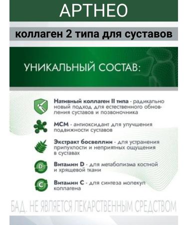 Artneo For joints of type 2 collagen in capsules 1UP - Buy Online on GoSupps.com