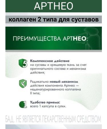 Artneo For joints of type 2 collagen in capsules 1UP - Buy Online on GoSupps.com
