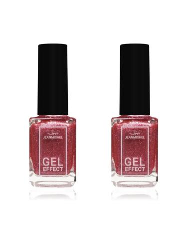 JEANMISHEL Lak-gel strawberry jam with sparkles tone 160 2 pcs