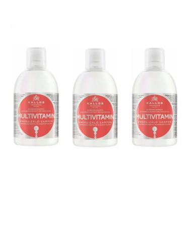 Kallos Multivitamin shampoo 1 l 3 pcs