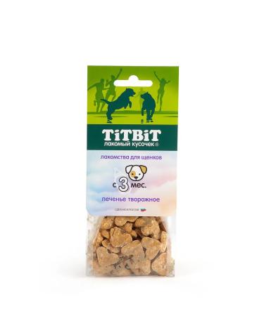 TiTBiT Clamp for puppies Curd cookies 70 g - Buy Online on GoSupps.com