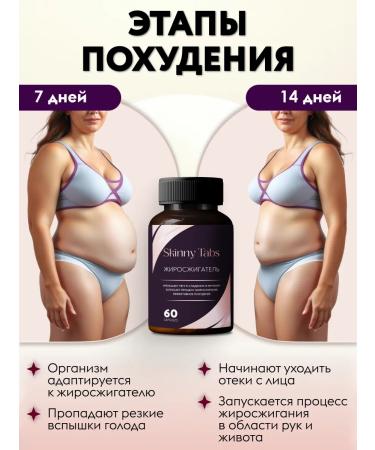Skinny Tabs Slimming tablets 60pcs - an effective fat burner - Buy Online on GoSupps.com