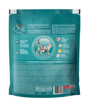 PURINA ONE Dry food for sterilized cats with chicken purin 750 g - Buy Online on GoSupps.com