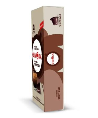 GIMOKA Coffee in Cremoso capsules 10 packages of 10 pcs - Buy Online on GoSupps.com