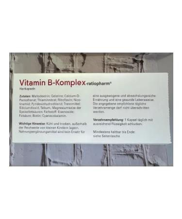 Vitamin B - Komplex (a complex of vitamins of group B) 120 capsules - Buy Online on GoSupps.com