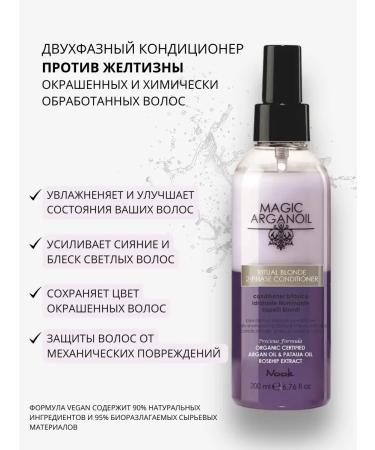 NOOK Two -phase air conditioning against yellowness for dyed hair - Buy Online on GoSupps.com