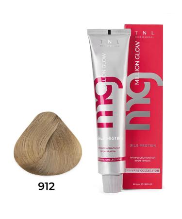 TNL PROFESSIONAL Hair color cream (912 brightening ashes. Perlamuturic)