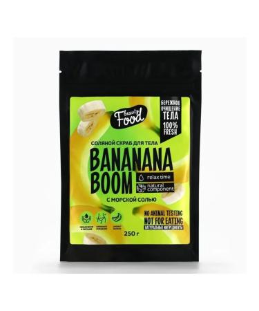 Beauty Fox Salt body scrub with the aroma of banana - Buy Online on GoSupps.com