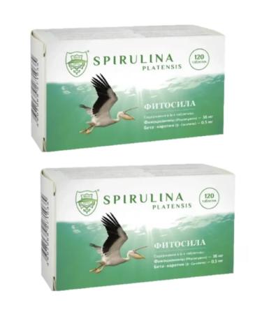 Phytosila Spirulina 120 tablets 2 packages