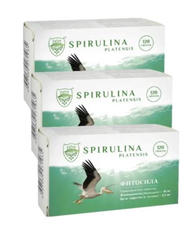 Phytosila Spirulina 120 tablets 3 packages