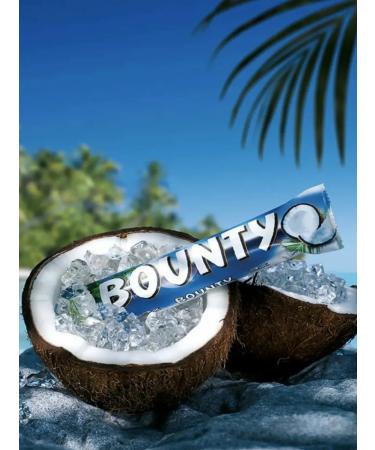 Bounty chocolate bar 32 pcs 55 grams - Buy Online on GoSupps.com