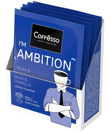 COFFESSO Coffee in drip packets 5 pcs Taste rum and vanilla - Buy Online on GoSupps.com