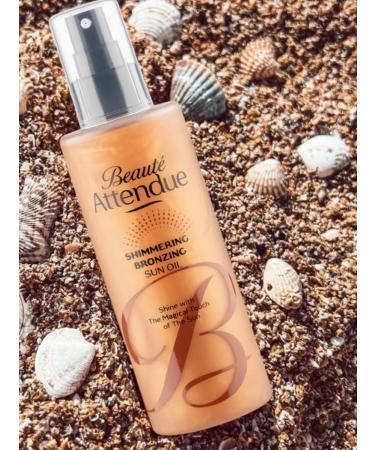 Beaute Attendue Waterproof oil tan activator with shimmer with bronzer - Buy Online on GoSupps.com