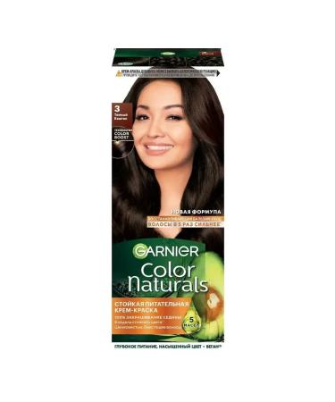 Garnier Hair dye Color Naturals tone 3.0 dark chestnut 3 pcs - Buy Online on GoSupps.com