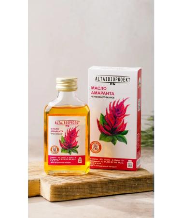 AltaiBioProject Amaranth oil for joints is unrefined 100 ml