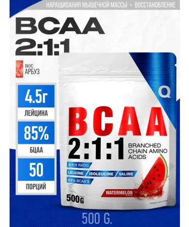 Quamtrax Nutrition Amino acid BCAA 2 1 in powder watermelon 500g