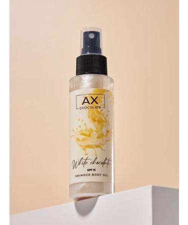 AX CHOCOLATE Shimmer-affection for the body with the aroma of white chocolate SPF 15