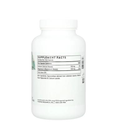 Thorne Research Calcium Magnesium Malat Calcium-Magnesium Malate 240 capsules - Buy Online on GoSupps.com