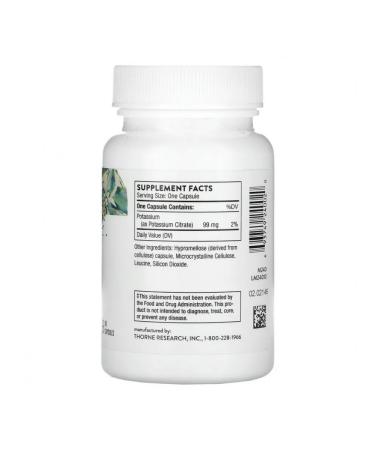 Thorne Research Potassium potassium citrate Potassium Citrate 90 capsules - Buy Online on GoSupps.com