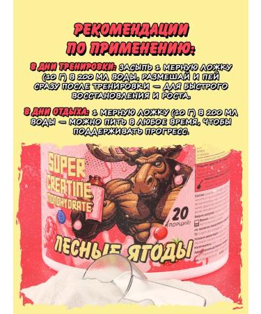 Big Bang Creatine amino acid with the taste of forest berries 200 g - Buy Online on GoSupps.com