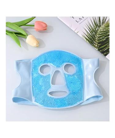 Facial mask with ice for dark circles and edema many times
