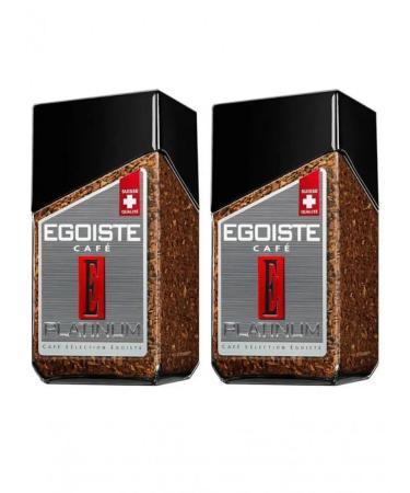 EGOISTE Platinum coffee soluble 100 g packaging 2 jars - Buy Online on GoSupps.com