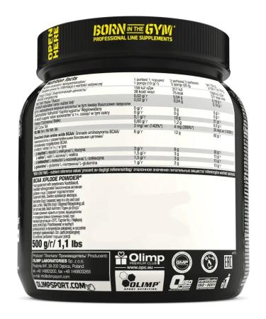 Olimp Sport Nutrition Excessive amino acids OLIMP BCAA XPLODE POWDER 500 g - Buy Online on GoSupps.com
