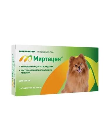 Tablets for appetite MIRTACEN 3 75 mg for dogs 10 tab