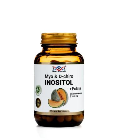 Energy Bio Systems Myo and d-hiro inositol + folate 1000 mg 60 capsules - Buy Online on GoSupps.com